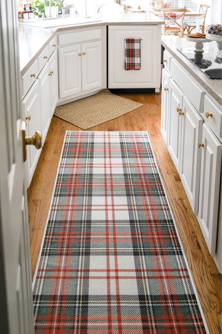 The floor between my kitchen cabinets and island is a great place for Ruggable rugs, which I love. This plaid is part of my festive Christmas decor  

#LTKHoliday #LTKhome #LTKSeasonal