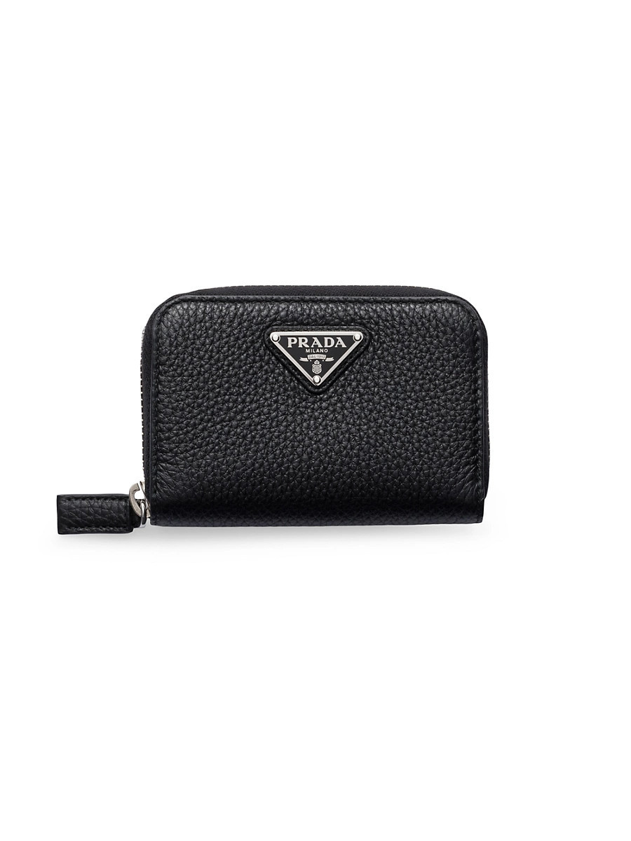 Men's Leather Coin Purse - Black | Saks Fifth Avenue