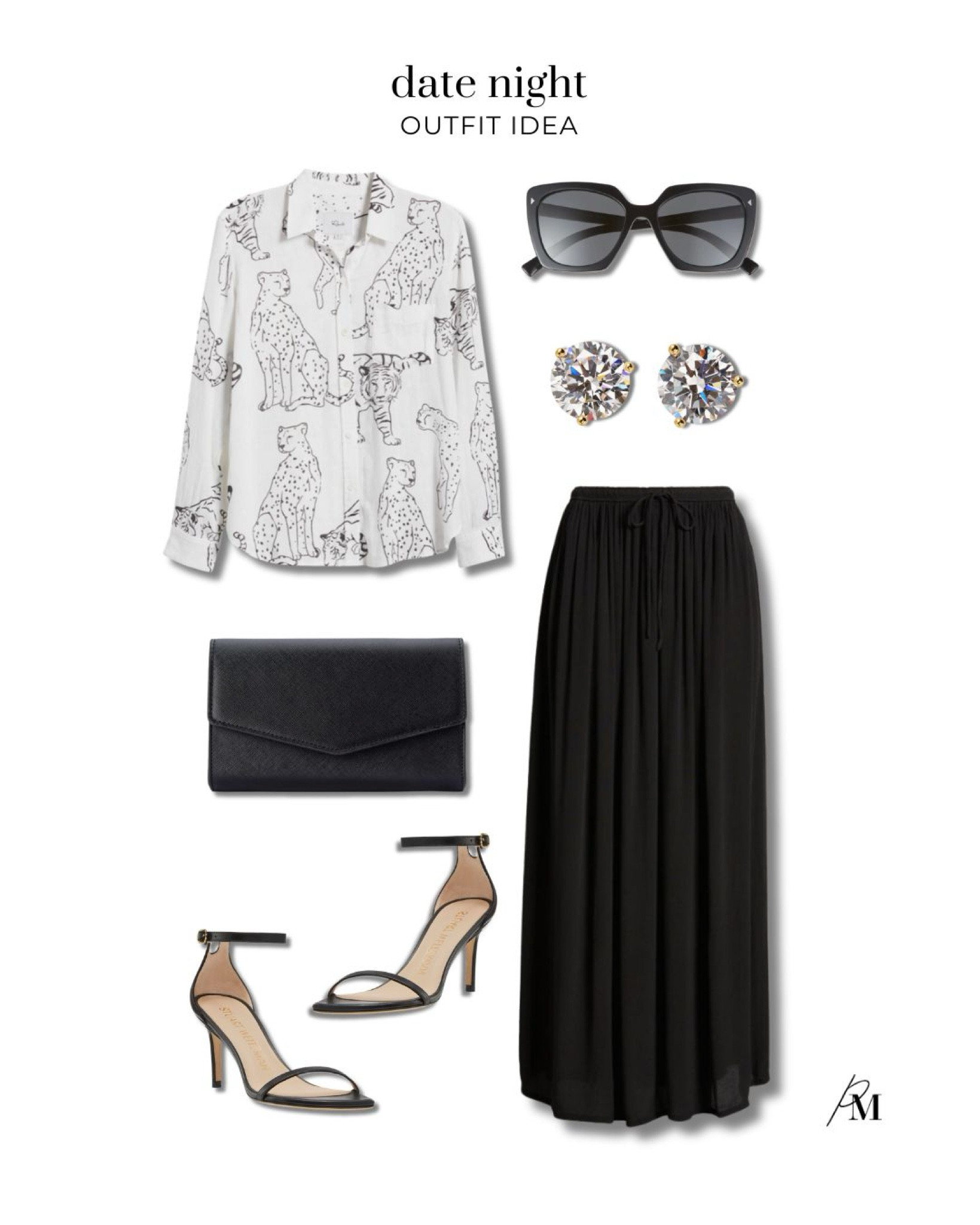 Date night outfit idea. I love this maxi skirt and printed button front shirt. 

#LTKStyleTip #LTKSaleAlert #LTKxNSale