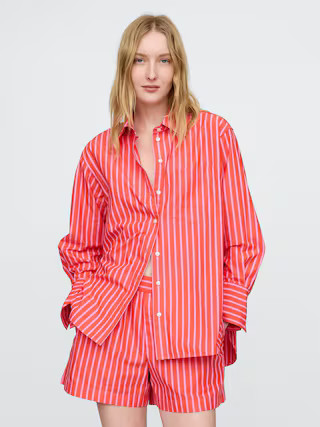 Organic Cotton Poplin Big Shirt | Gap (US)