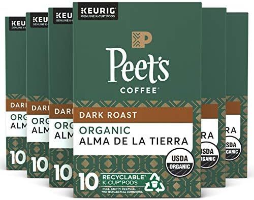 Peet’s Coffee Organic Alma De La Tierra K-Cup Coffee Pods for Keurig Brewers, Dark Roast, 60 Po... | Amazon (US)