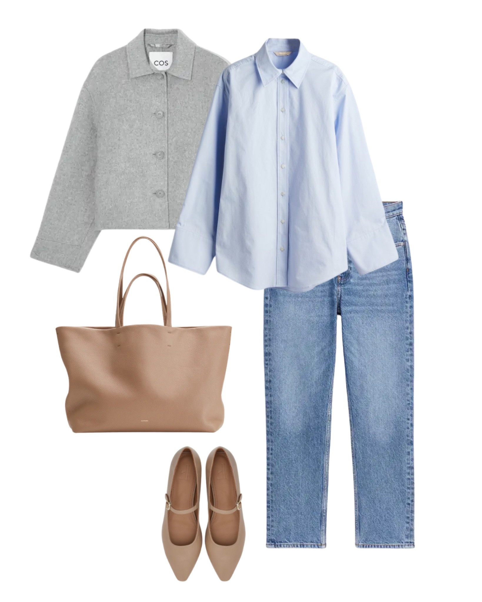 Grey jacket, blue shirt, spring outfit 

#LTKstyletip #LTKSeasonal #LTKsalealert