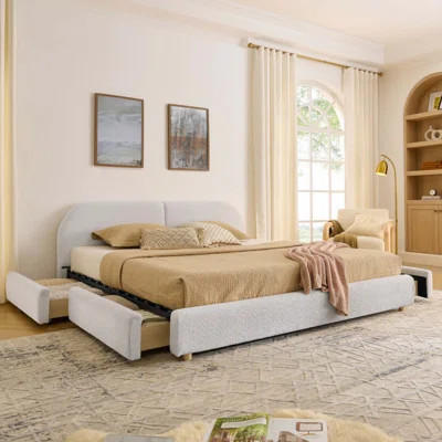 King Size Upholstered Bed Frame | Wayfair North America
