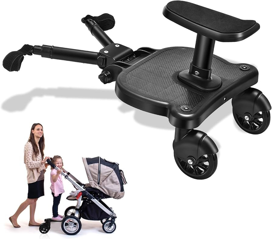 Universal Stroller Board, 2 in1 Sit and Stand Stroller Glider Board with Detachable Seat, Buggy B... | Amazon (US)