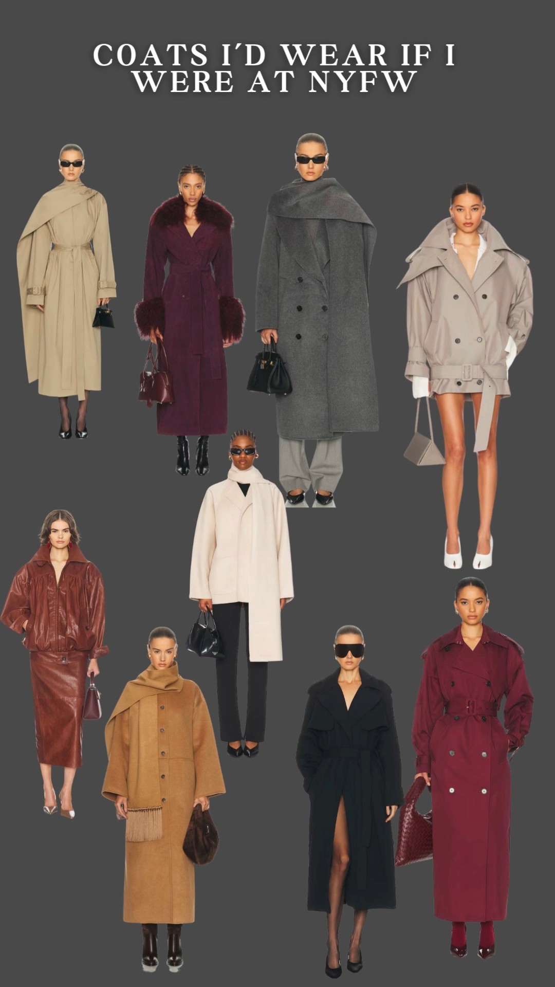 These coats/jackets are all stamens pieces, I’d wear them if I were attending the NYFW. 

#LTKNYFW #LTKSaleAlert #LTKU