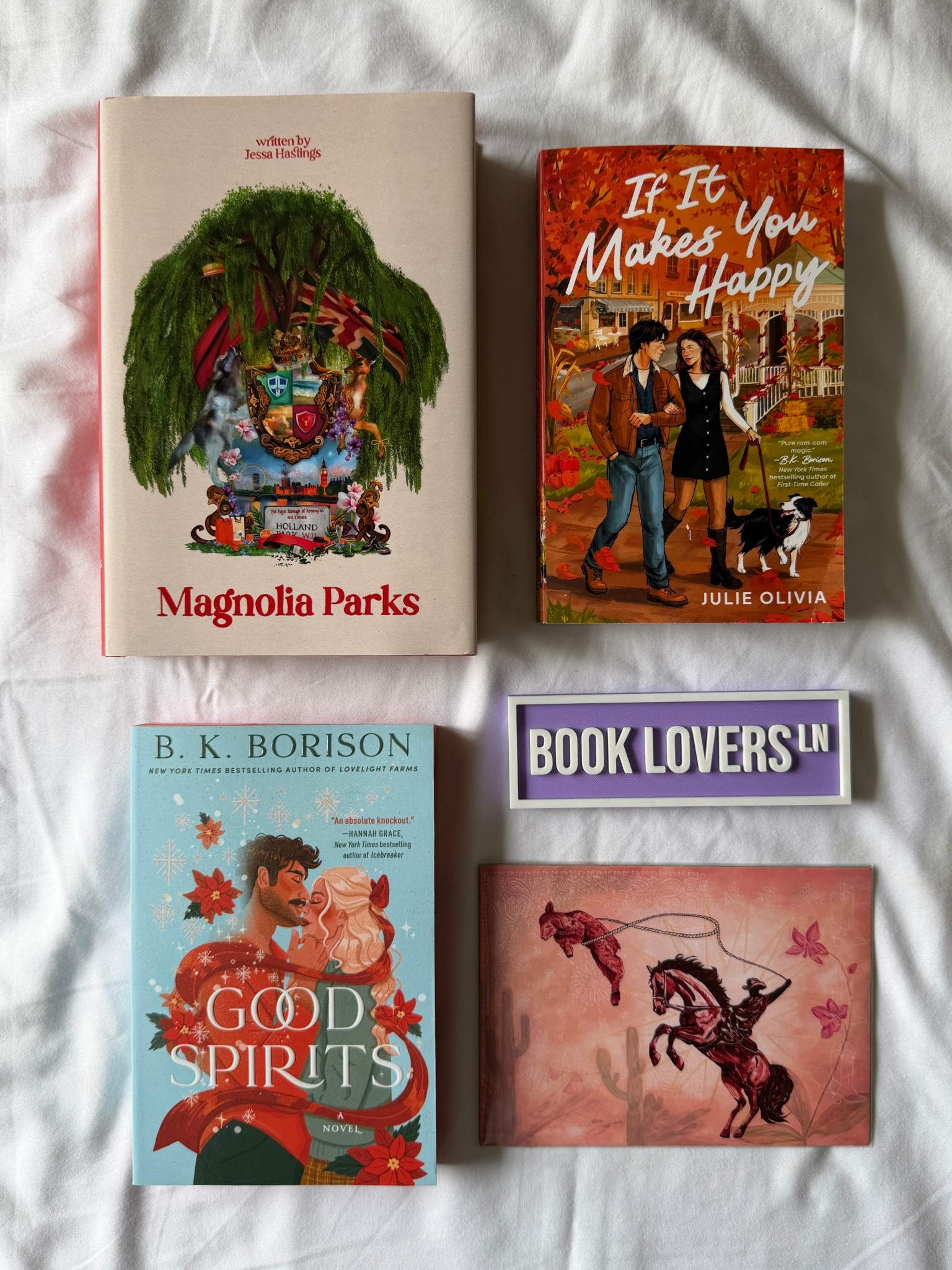 In bloom bookery haul 

Got a special edition of magnolia parks, if it makes you happy and good spirits. Also grabbed this cute print and a 3d printed book lovers street sign for my bookshelf. 

Bookstagram: @jilliankayblogs
Ig: @jkyinthesky 

#books #bookreview #bookrec #bookrecs #romancebooks #romancereads #romancereader #bookgirl #bookstagram #booktok #bookish #bookrecommendations#kindle #fallreads #fallromance #winterreads #winterromance #bookhaul #holidayreads 

#LTKSeasonal #LTKHome #LTKHoliday