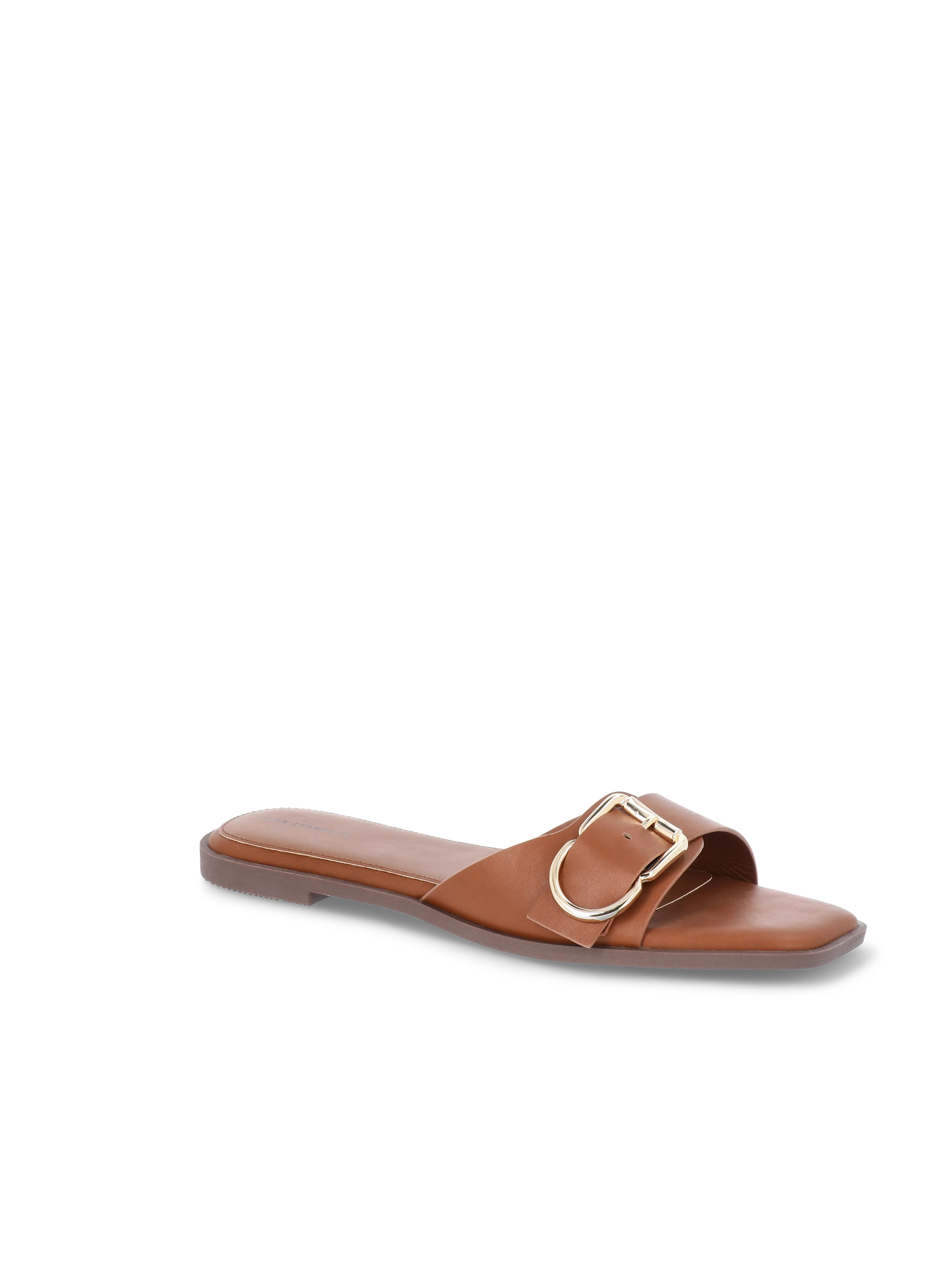 Free Assembly Women's Buckle Slide Sandals, Sizes 6-11 | Walmart (US)