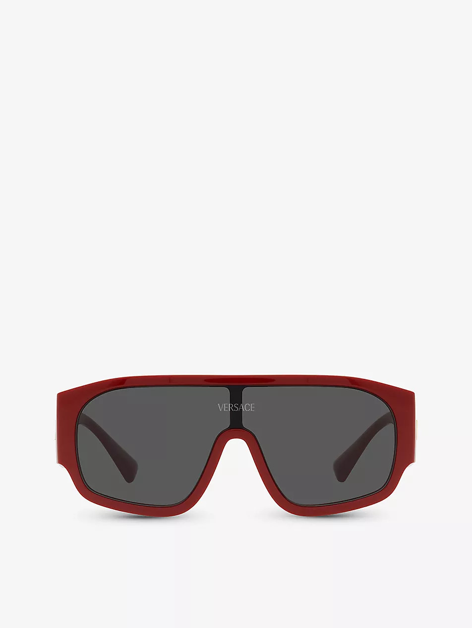 VE4439 pillow-frame logo-embellished nylon sunglasses | Selfridges