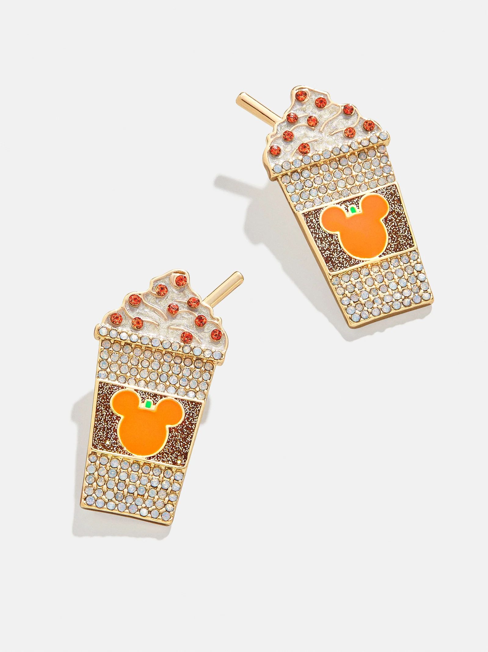 Mickey Mouse Disney Pumpkin Spice Latte Earrings - Pavé | BaubleBar (US)