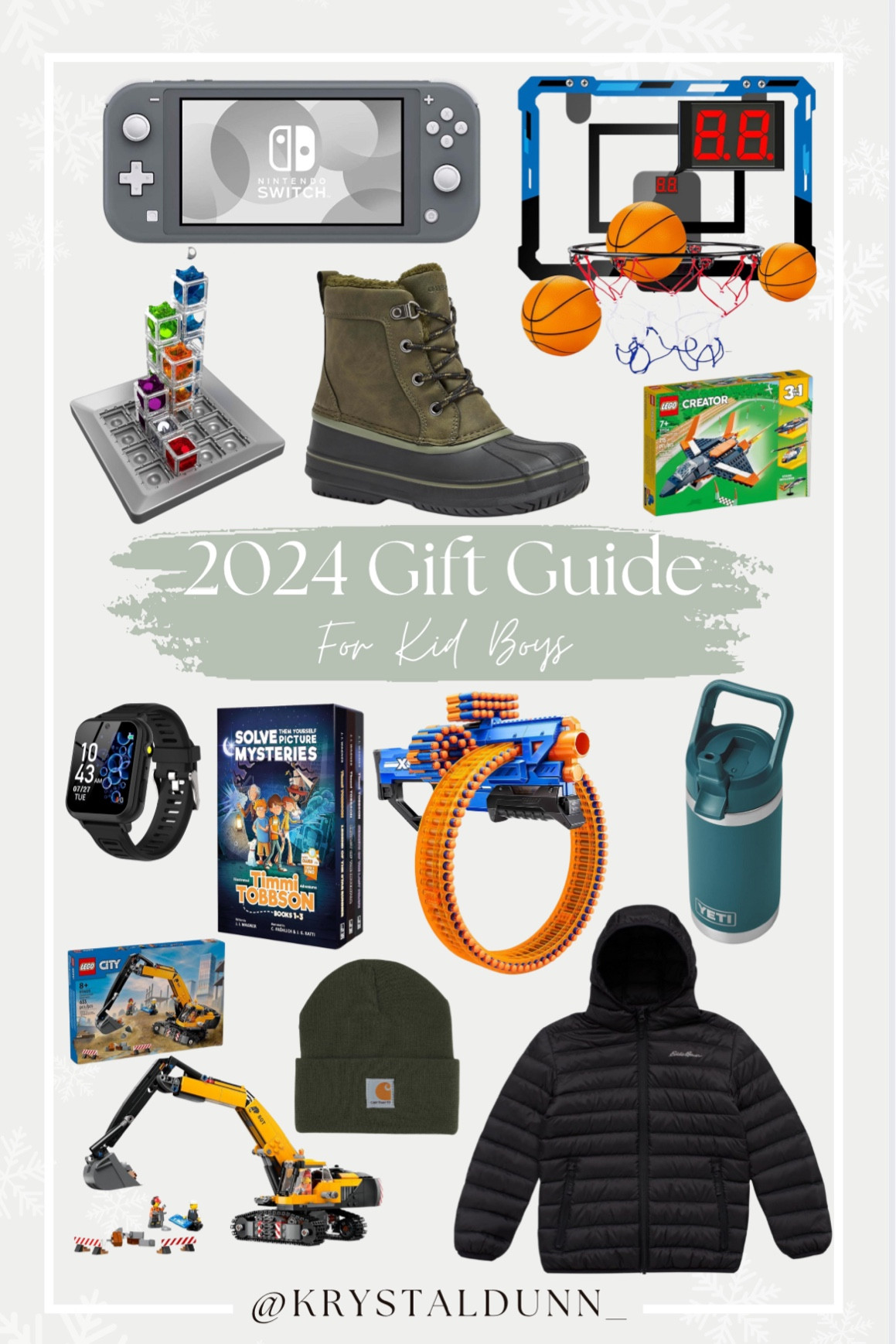 Kids boys gift guide for 2024

Amazon, Eddie Bauer, Yeti, Nerf, Lego, books, smart watch, jacket, boots, shoes, cups, toys, games, Nintendo Switch Lite

#LTKKids #LTKHoliday #LTKGiftGuide