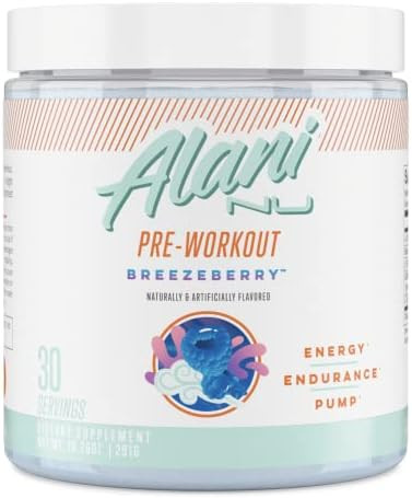 Alani Nu Pre-Workout Supplement Powder for Energy, Endurance, and Pump, Breezeberry, 30 Servings | Amazon (US)