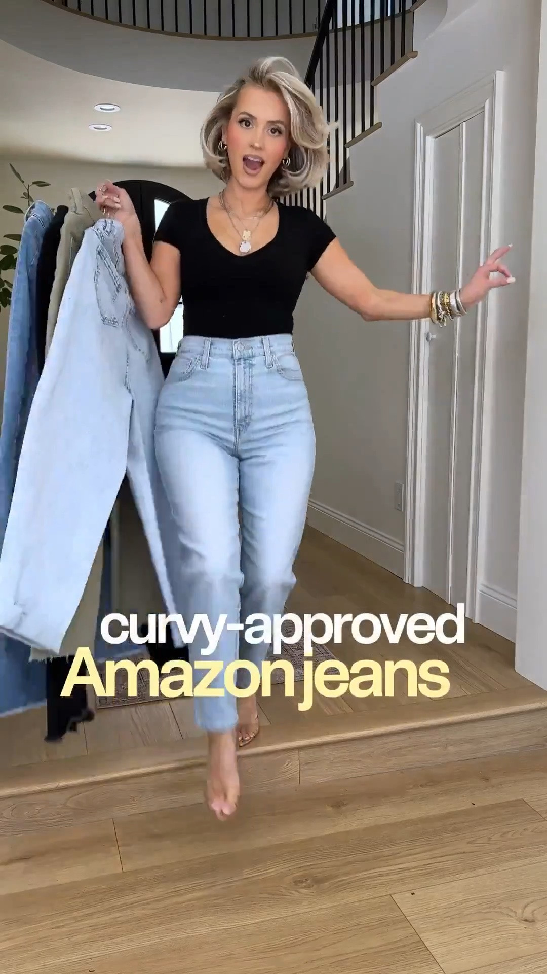 Curvy & petite approved stretch jeans from Amazon! 🙌🏼🔥🌶️ i’m wearing a size small or size 4

#LTKgrwm #LTKootd #LTKU