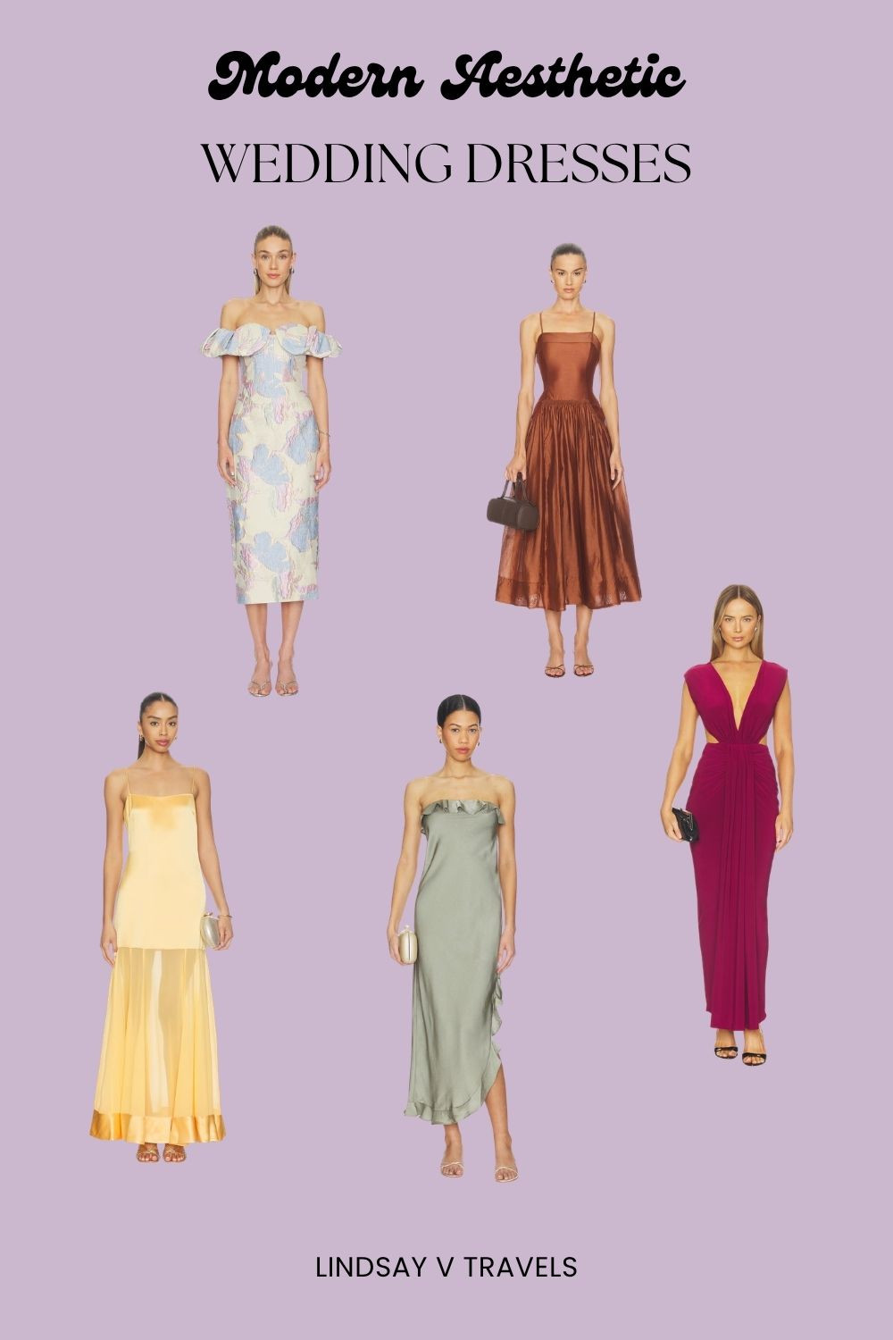 Minimalist meets sophisticated. 🤍 These modern wedding guest dresses feature clean lines, elevated fabrics, and fashion-forward designs for any special occasion. 

 #LTKSeasonal #LTKTravel #LTKWedding