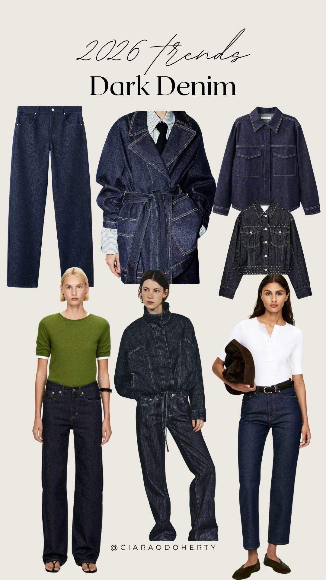 2026 Trends: Dark Denim

Jeans, dark denim, denim jacket, denim shirt, indigo denim, asos, mango, Zara, arket 

#LTKireland #LTKeurope #LTKwinter