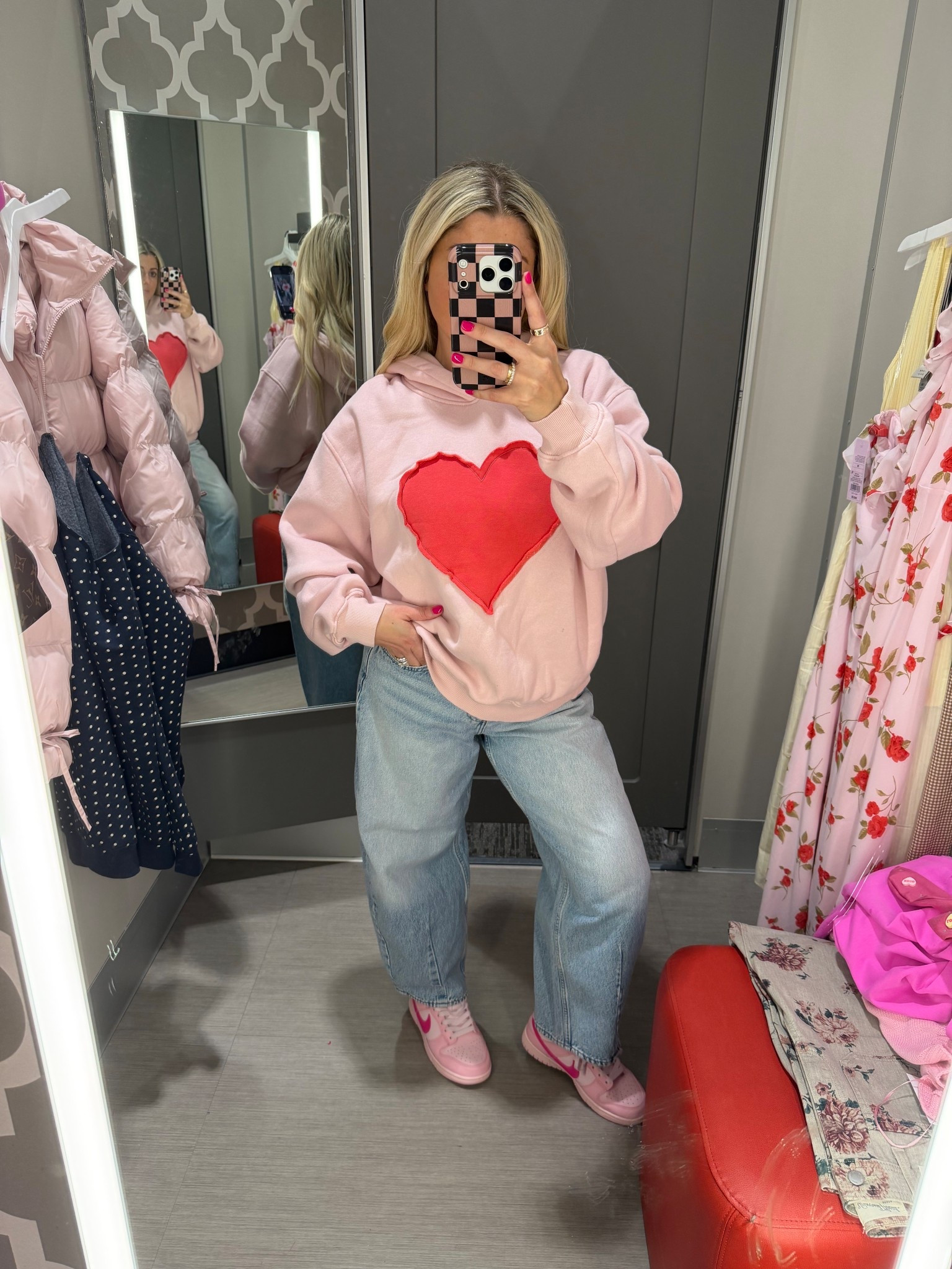 Target Valentine’s Day outfit
Heart hoodie m and so soft
Barrel jeans size 6
Nike dunks 

#LTKootd #LTKFindsUnder100 #LTKFindsUnder50