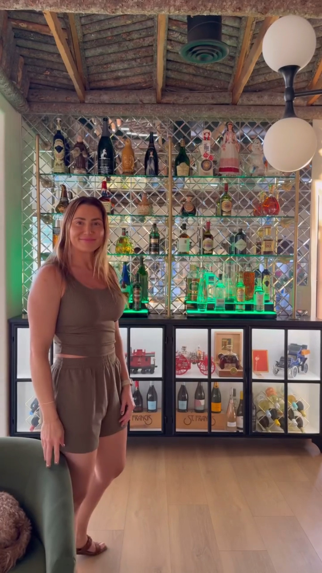 Throwing things at the wall to see what sticks, and it turns out peel and stick mirror tiles sound like a great idea, but will make you want to tear your hair out.

The home bar is not dead. 

Follow to see how I’m taking the hacienda back to its 1986 roots with a 2025 vibe. ✨