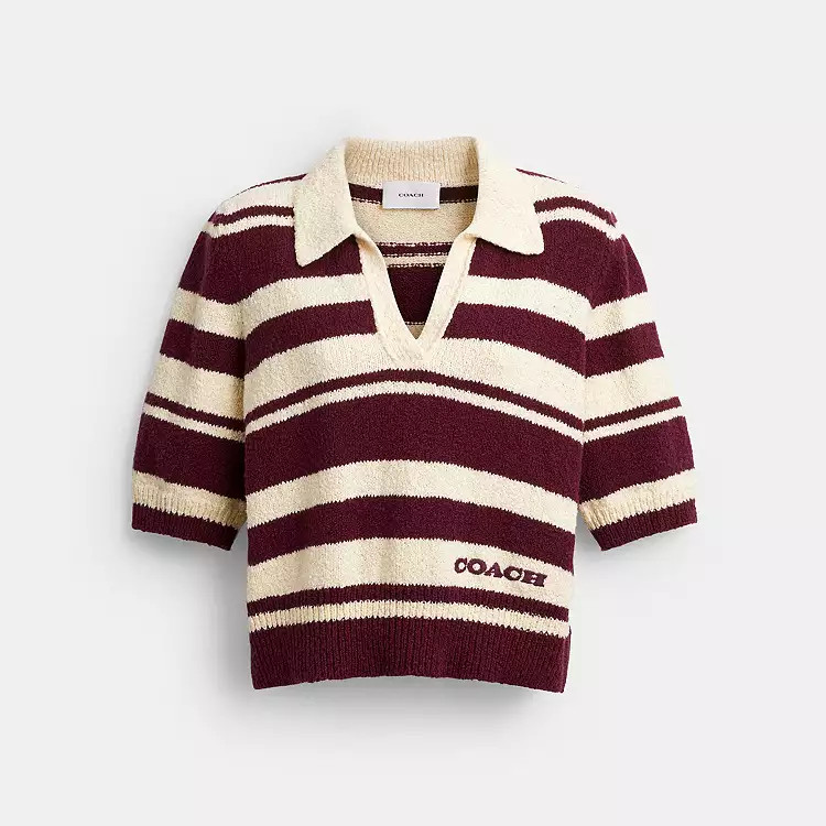 Striped Knit Polo | Coach (US)