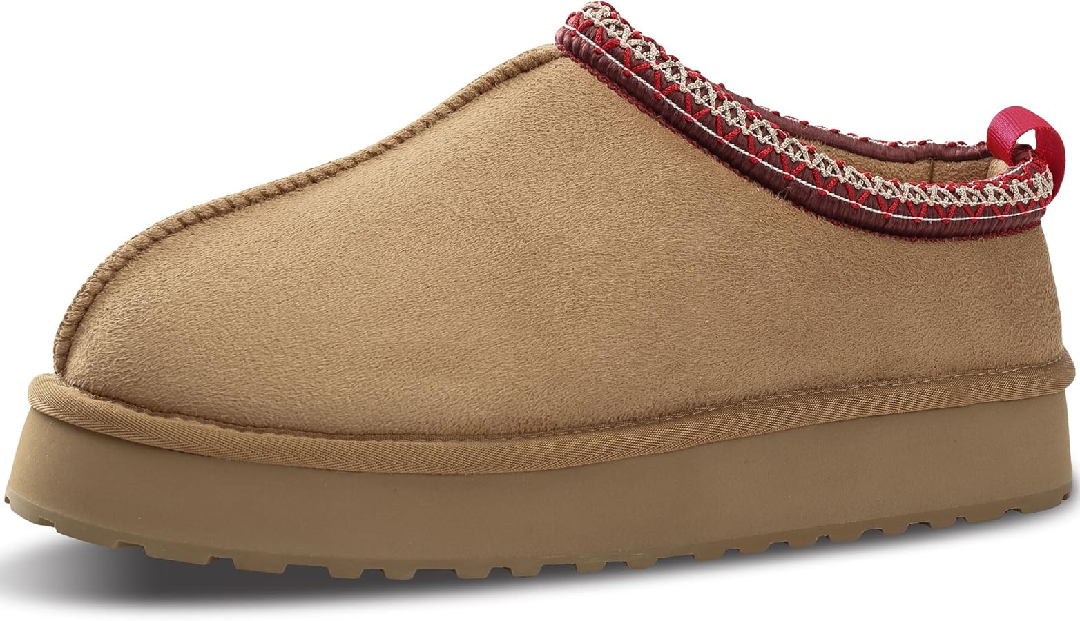 Platform Slippers Mini Boots for Women Fleece Lined Booties Anti-Slip Snow Slippers for Women Out... | Amazon (US)