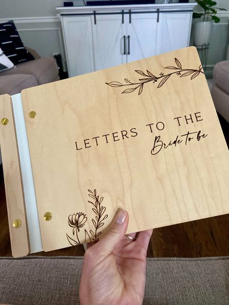 The cutest gift for the bride to be or the newly weds. 

Customizable. Great quality. Fast shipping and delivery. 

You can write a lovely note and add photos. 
Customer service was very good. 

#LTKfindsunder100 #LTKfamily #LTKwedding