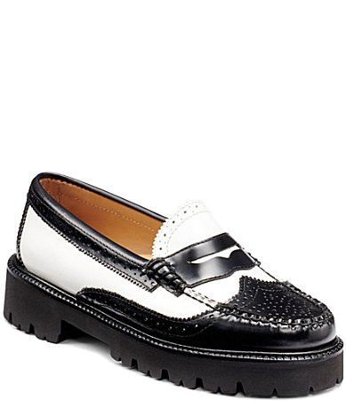 G.H. Bass Whitney Wingtip Brogue Leather Weejun Loafers - 8.5M | Dillard's