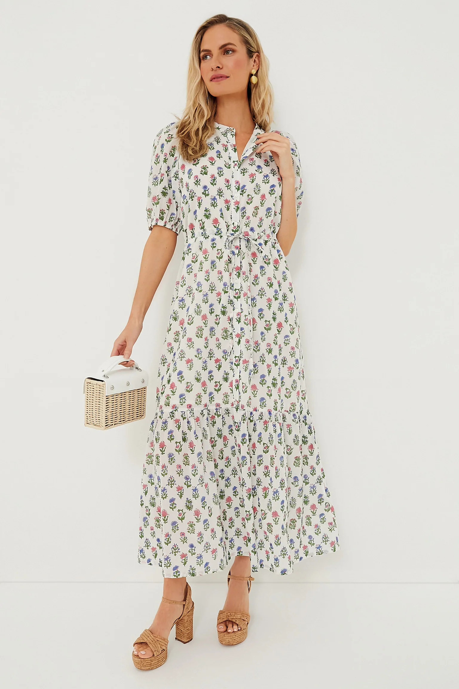 Exclusive Mixed Bouquet Organic Lucy Dress | Tuckernuck (US)
