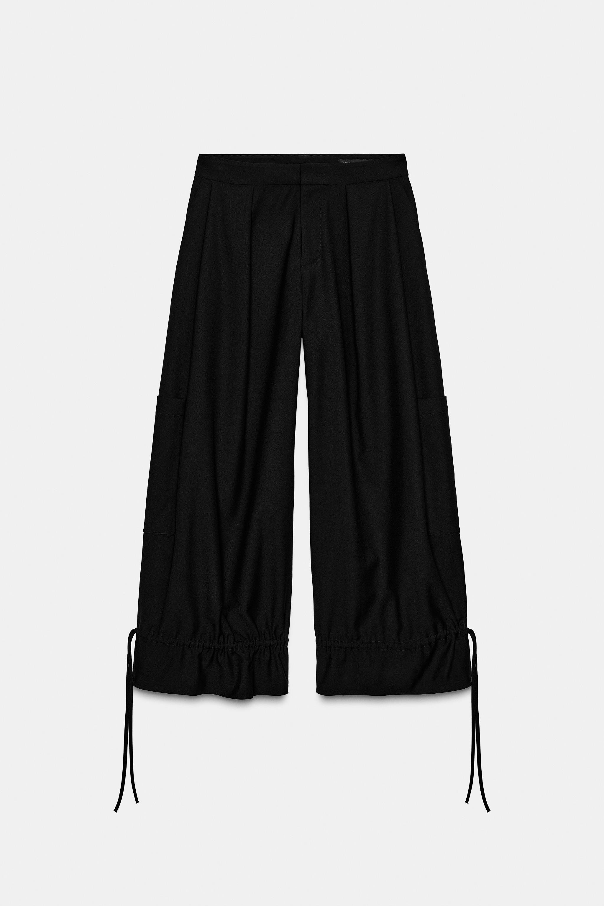 ZW COLLECTION CARGO PANTS WITH BOWS | Zara US