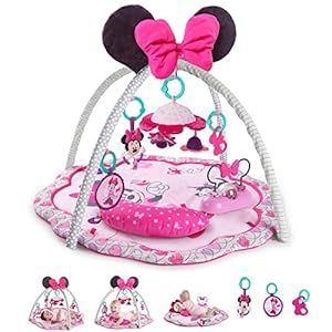 Bright Starts Disney Baby Minnie Mouse Garden Fun Activity Gym Play Mat with Melodies, Ages Newborn  | Amazon (US)
