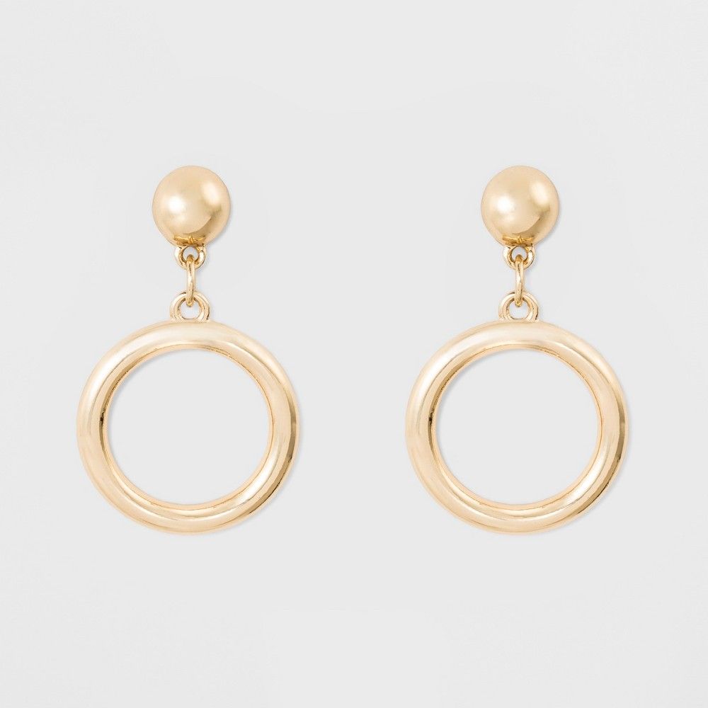 Sugarfix by BaubleBar Gold Hoop Earrings - Gold, Women's | Target