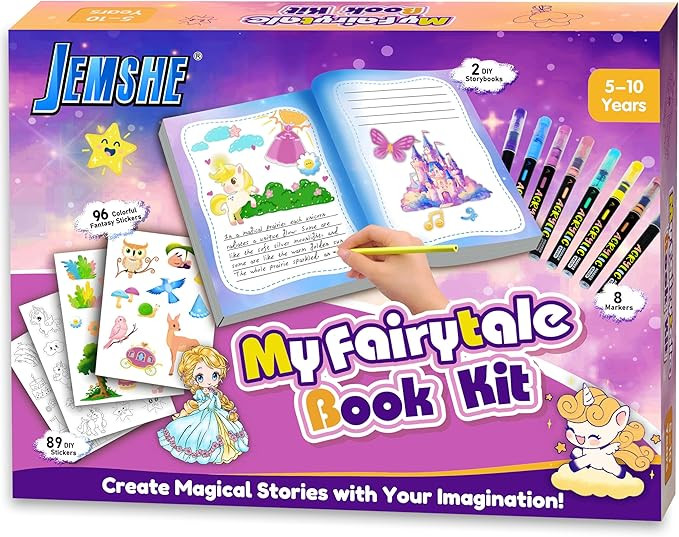 DIY Fairytale book Kit - ‌Create Your Own Fairy tale Story about Unicorn & Princess - scrapbook... | Amazon (US)