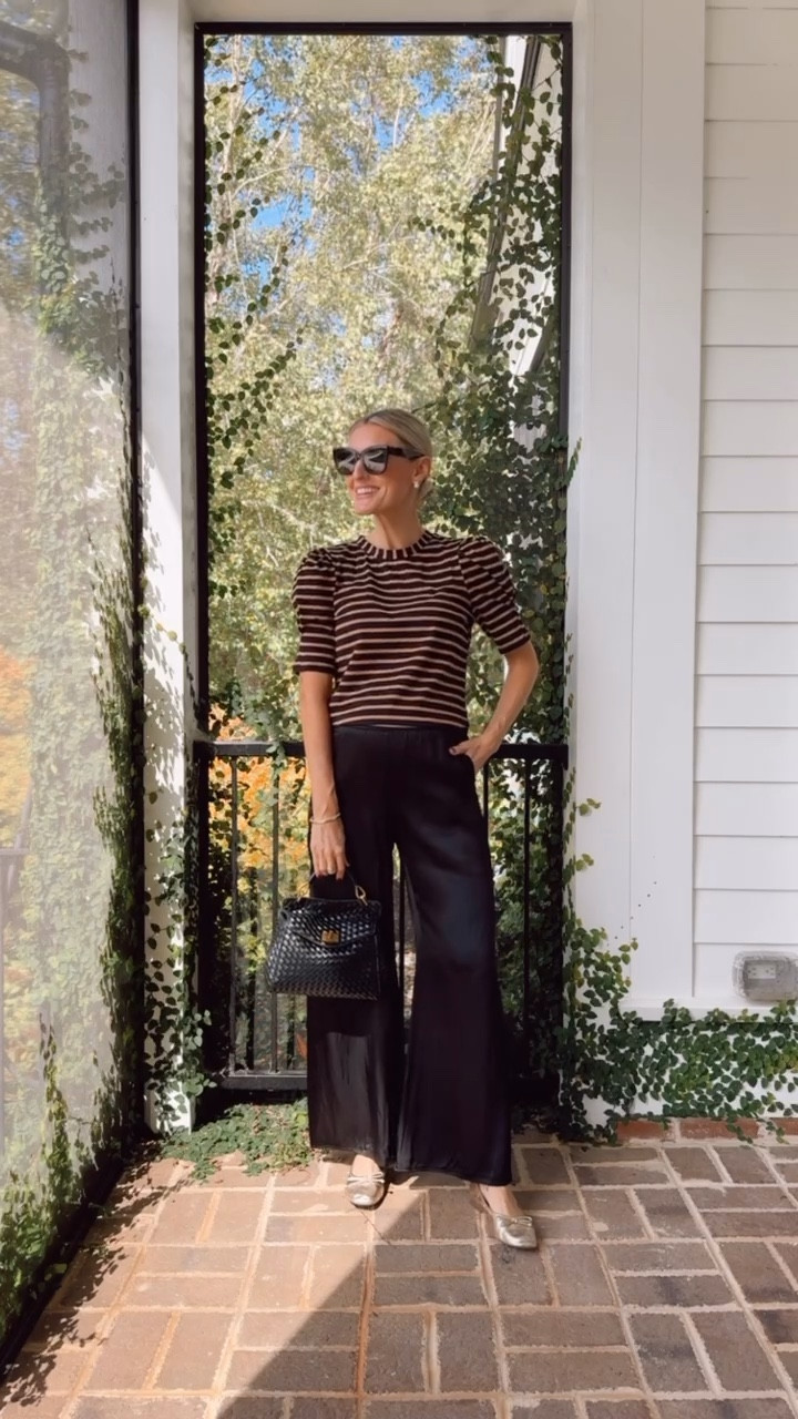 Chic and playful, this black and brown striped puff sleeve top from Amazon is a versatile fall staple—perfect for adding a stylish touch to jeans, skirts, or layered outfits.! Wearing S.

#AmazonFashion #StripedTop #PuffSleeveTop #FallFashion #WardrobeStaples #EverydayChic #EffortlessStyle #ClassicStyle #LTKStyle #FallOutfitInspo #AmazonFinds

#LTKFindsUnder50 #LTKSaleAlert #LTKSeasonal