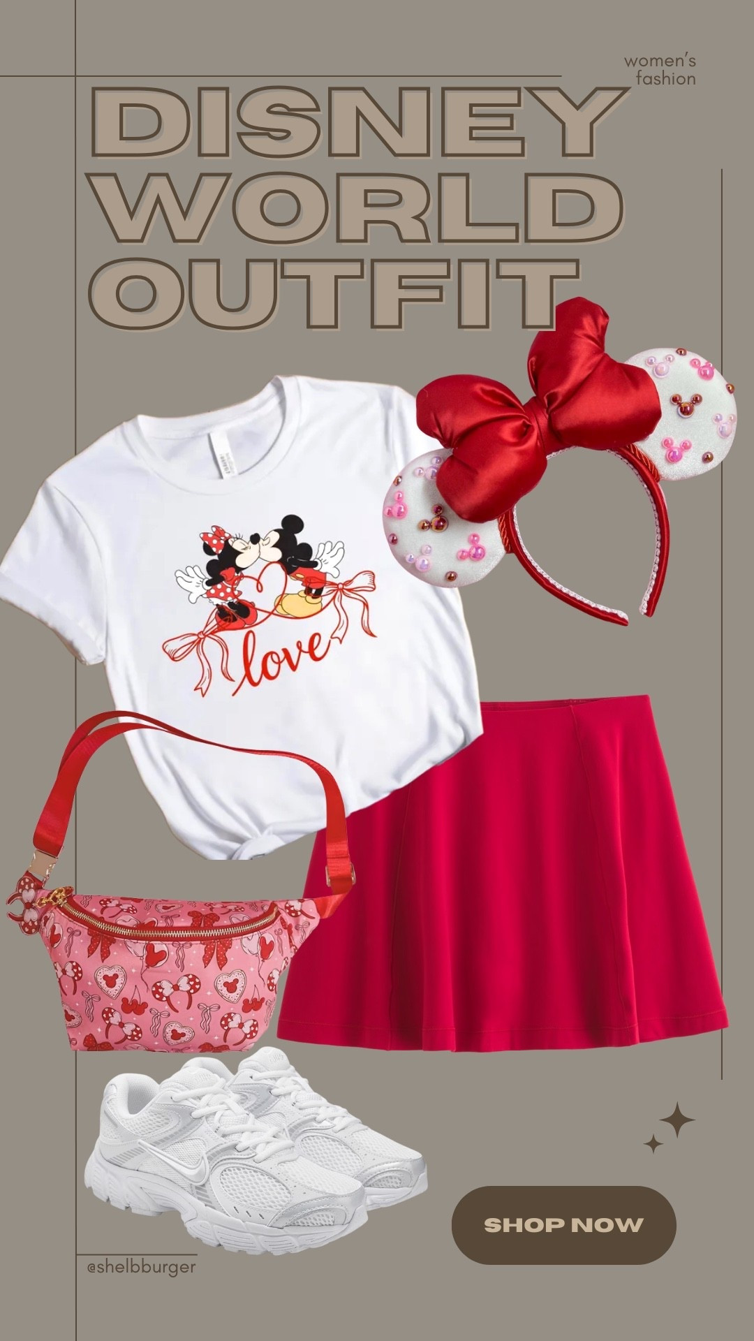 Mickey and Minnie Mouse love outfit for Disney World vacation
Disney Valentine’s Day outfit

#LTKTravel #LTKSaleAlert #LTKFindsUnder100