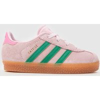 adidas Pale Pink Gazelle Girls Toddler Trainers | Schuh