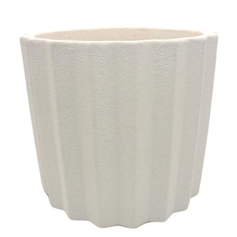 Origin 21 Round 9.4-Inches W Medium White Ceramic Contemporary/Modern Indoor/Outdoor Planter with... | Lowe's