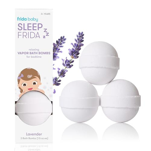 Frida Baby Natural Sleep Bath Bombs, Lavender Essential Oil Bath Bombs for Bedtime, Relaxing & Calming Shower Bombs with Aromatherapy Oil for Better Sleep | Amazon (US)