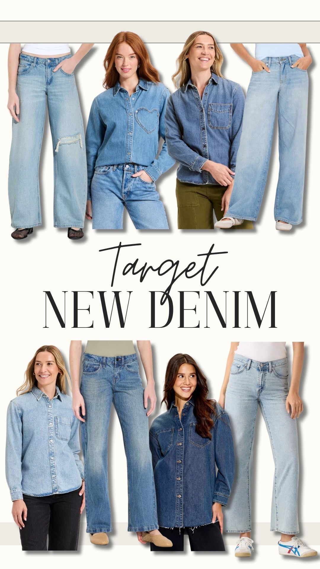 New & trending denim from Target 🎯 🙌🏼✨🤍 

I’m loving all of the new styles of jeans they just dropped. Definitely seeing some Free People vibes. 



#LTKmomlife #LTKootd