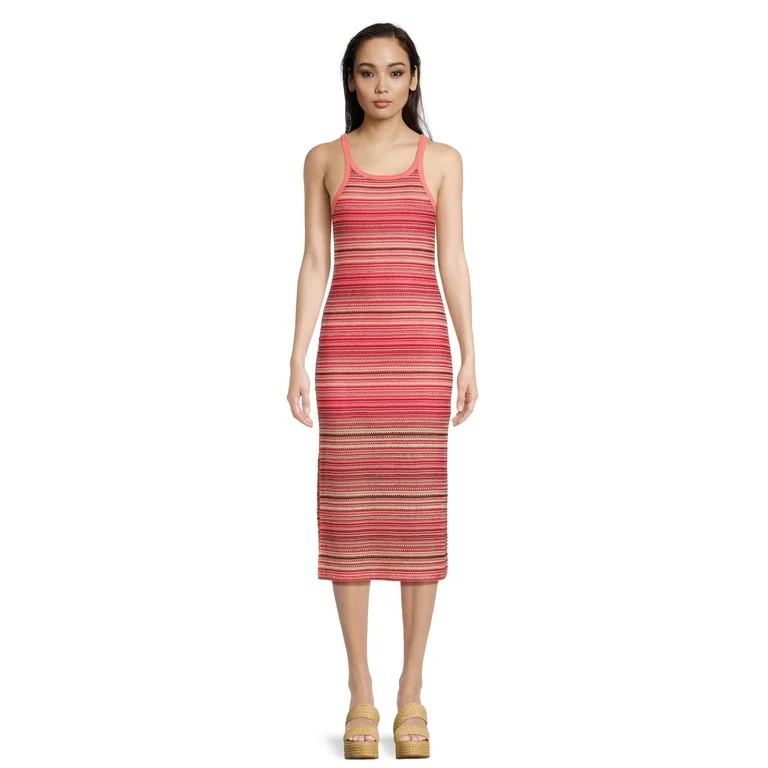 No Boundaries Women's Juniors Stripe Tank Dress, Sizes XS-XXXL | Walmart (US)