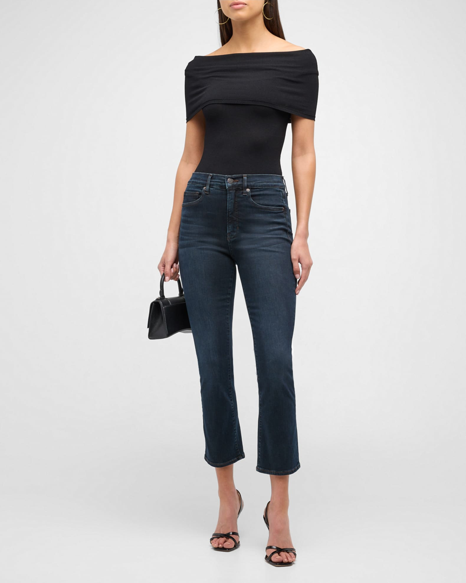 Veronica Beard Jeans Carly High-Rise Kick Flare Jeans | Neiman Marcus