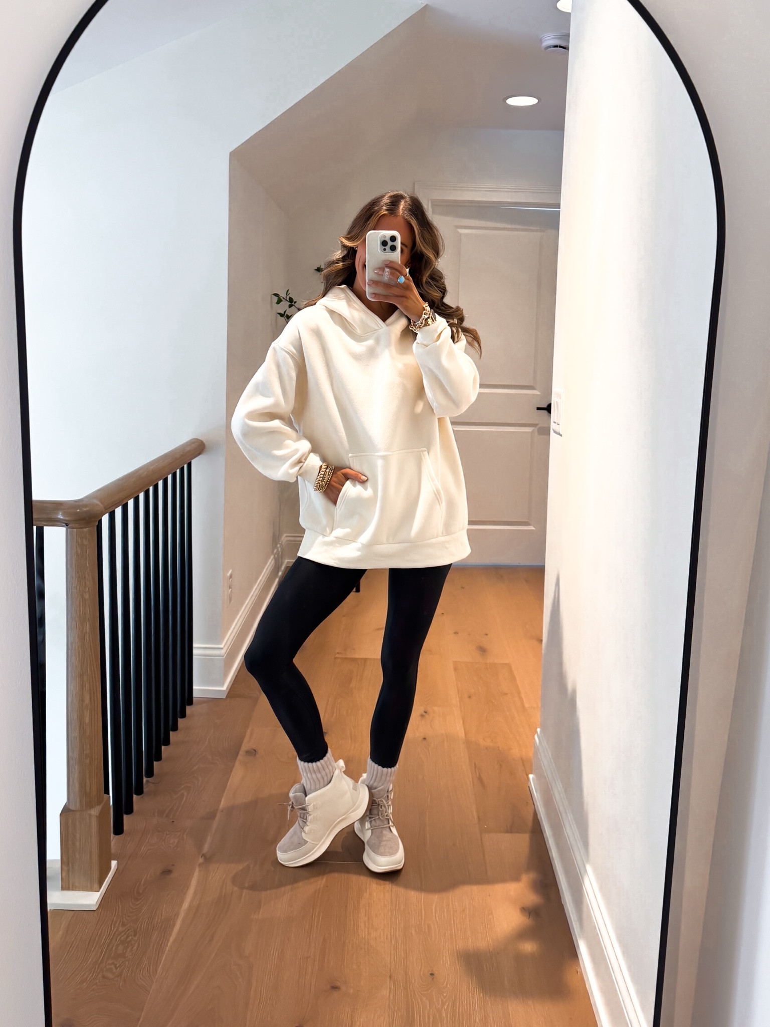 Wearing a medium hoodie sweater 

Hoodie outfit | Winter outfit | winter outfits | fall outfits | holiday outfits | gift guide | gifts for her | vest outfits | faux leather leggings outfit 

#LTKGiftGuide #LTKHoliday #LTKCyberWeek