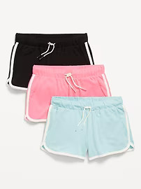Dolphin-Hem Cheer Shorts 3-Pack for Girls | Old Navy (US)