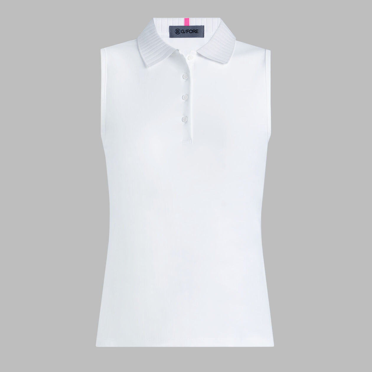PLEATED COLLAR SILKY TECH NYLON SLEEVELESS POLO | WOMEN'S POLO SHIRTS | G/FORE | G/FORE | G-Fore