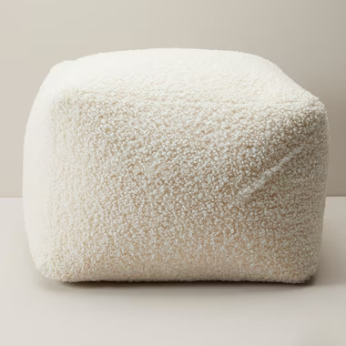 SHERPA POUF, IVORY | Indigo (CA)