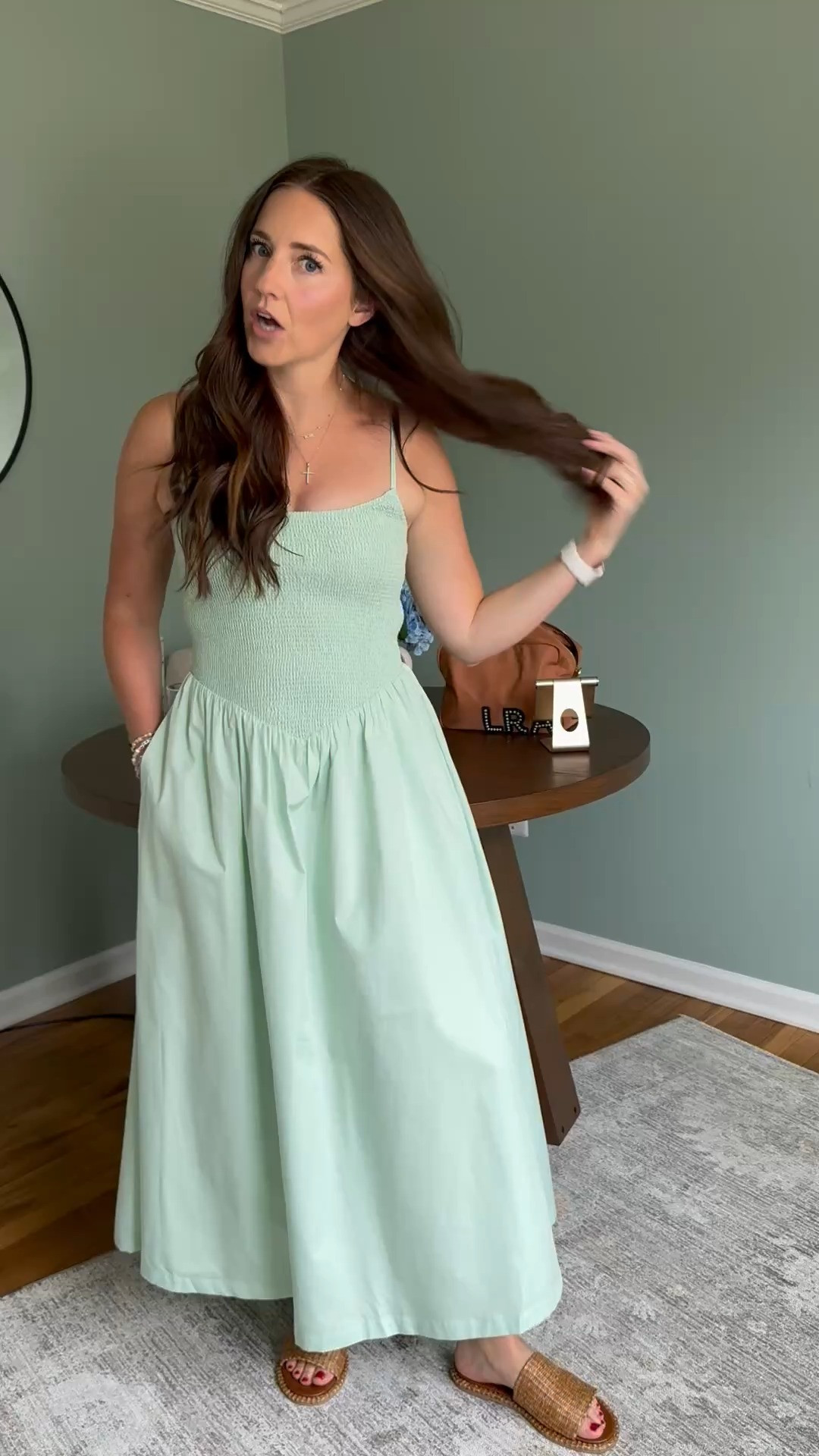 This dress is so comfy!! I love the color 
It’s currently 25% off 
Wearing size small

#LTKSaleAlert #LTKWedding