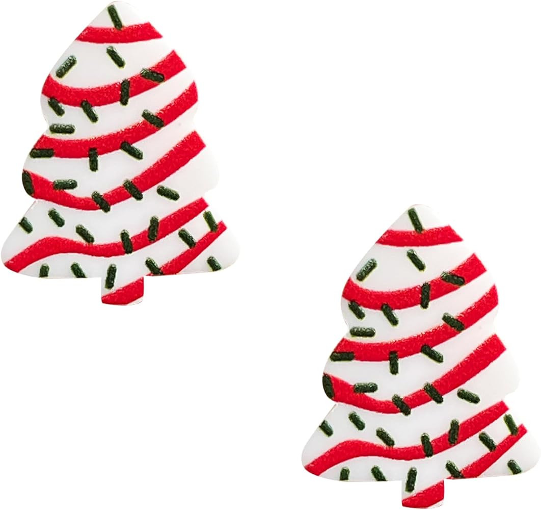 Christmas Earrings Holiday Tree Cat Gingerbread Man Drop Dangle Earring for Women Party Jewelry F... | Amazon (US)