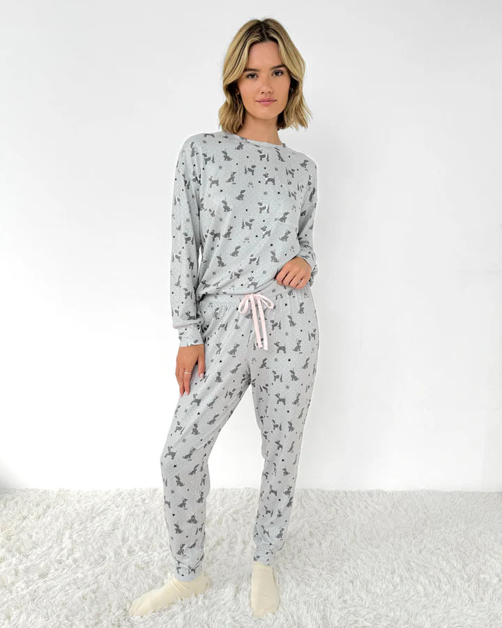 Holiday Dog Marna Waffle PJ Set | Splendid | Splendid
