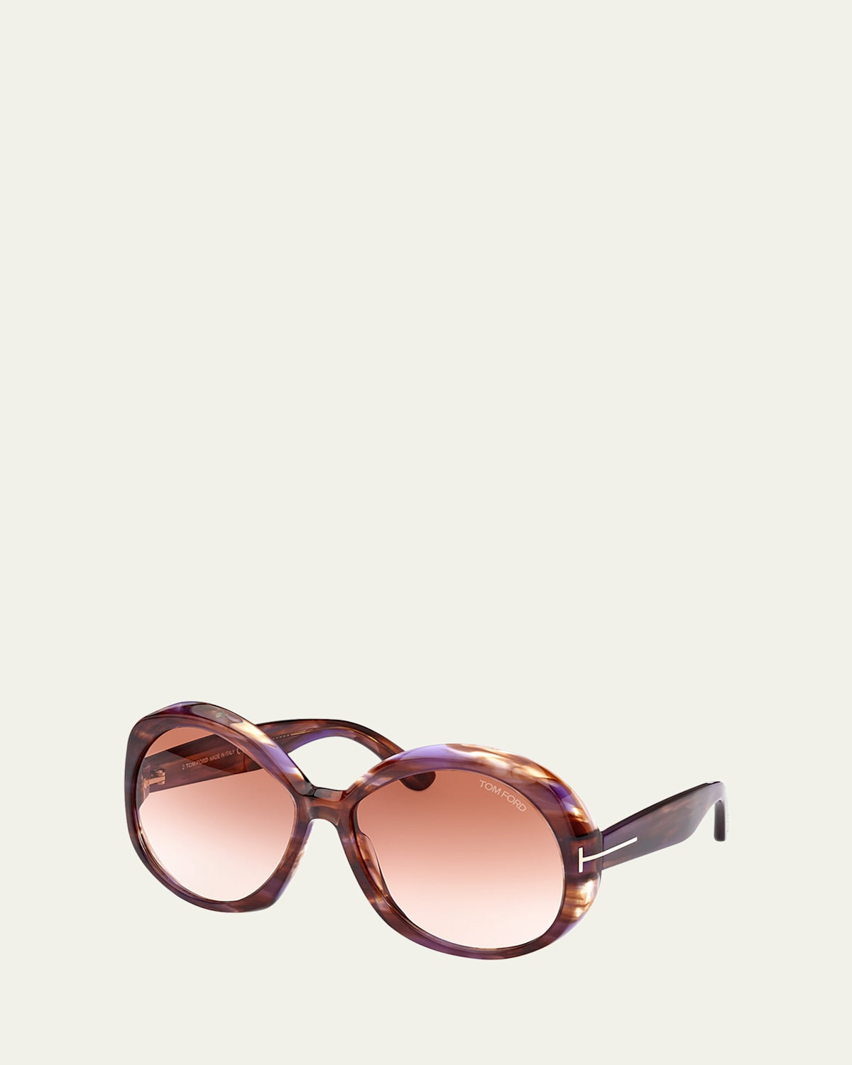 Annabelle Round Acetate Sunglasses | Bergdorf Goodman