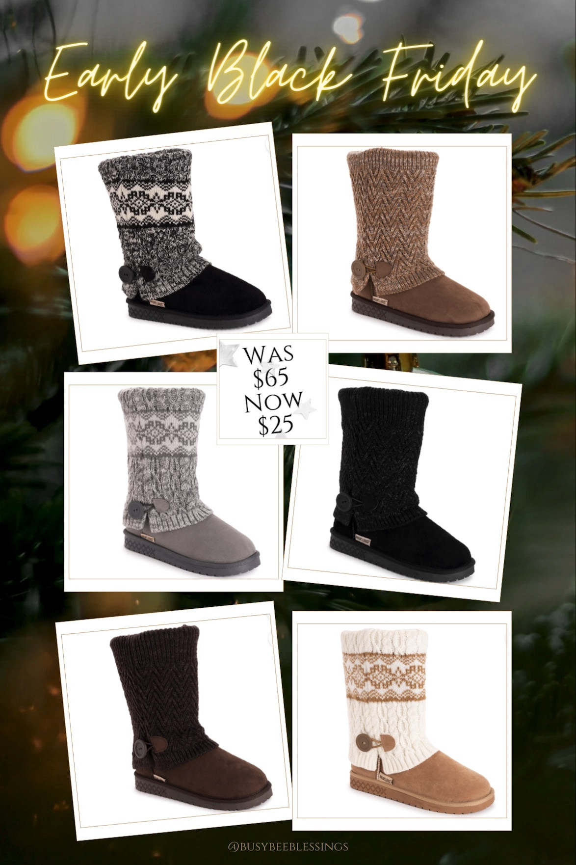 Muk luks knit clearance boots