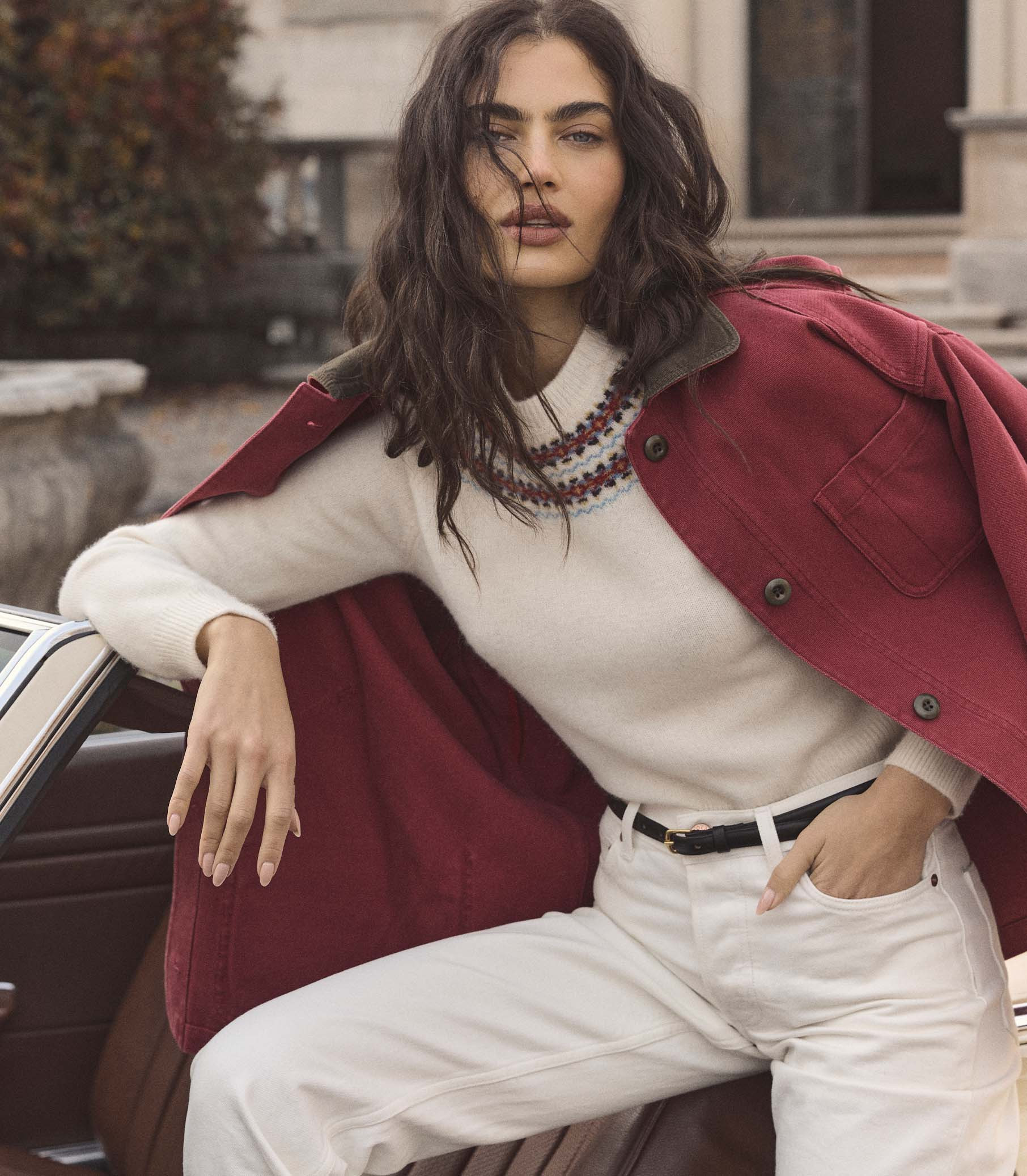 Pascual Jacket - Washed Crimson | DÔEN | DOEN