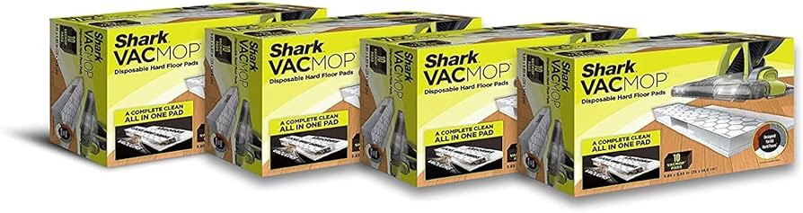 Shark VACMOP Disposable Hard Floor Vacuum and Mop Pad Refills, Hardwood Floor Mop Pad, Shark Hard... | Amazon (US)