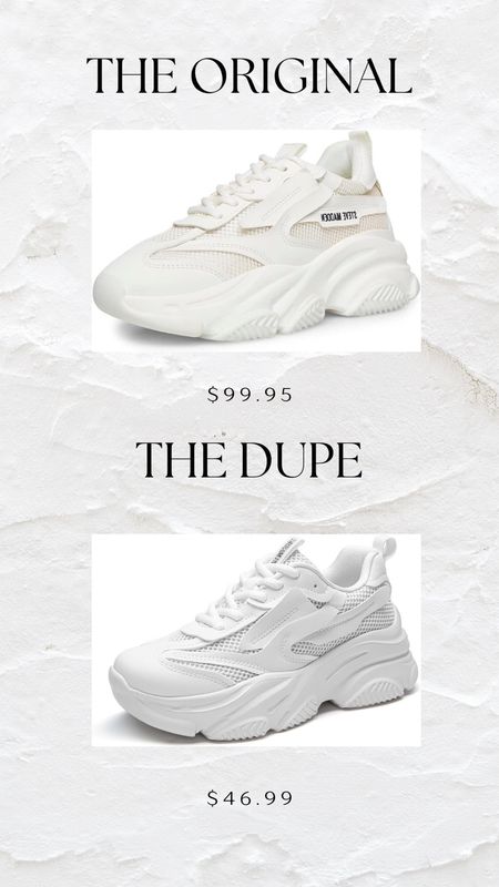The original vs the dupe! I have the steve madden possession sneakers but as I was browsing the #amazonbigspringsale I came across these #dreamparis #dupes!!! Linked both for you below. Sale ends today!!

#LTKshoecrush #LTKsalealert #LTKfindsunder50
