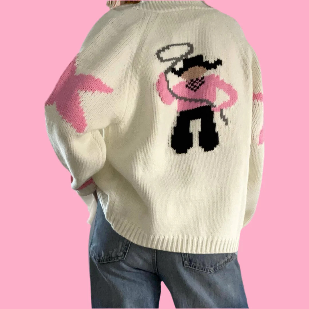 Varsity Chunky Cowboy in ivory/pink | Teggy French